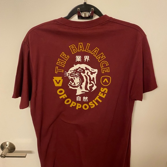 Maroon RVCA Tee - Picture 2 of 2